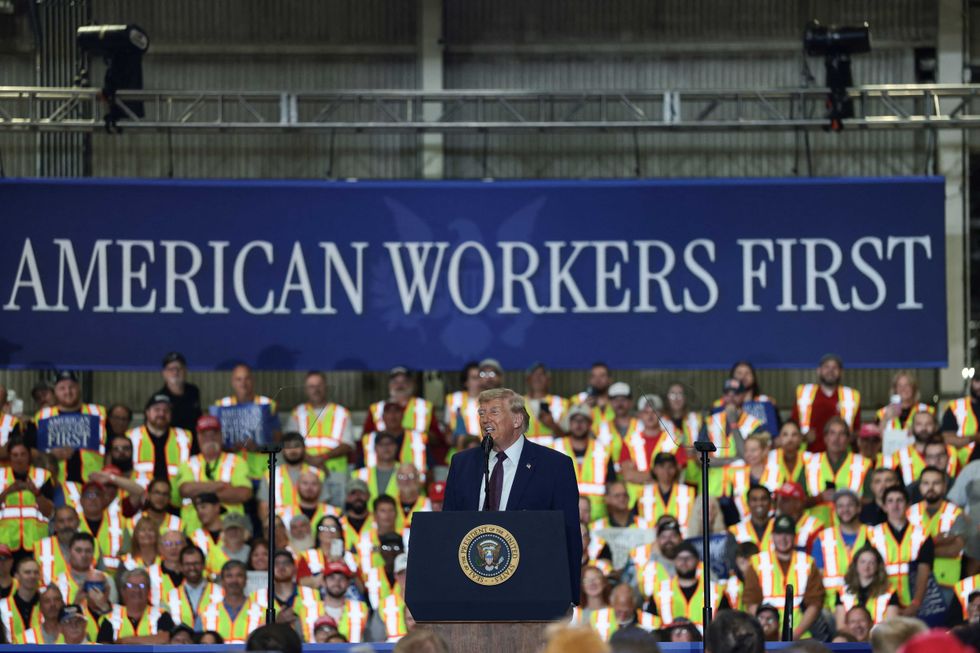 Crowd erupts as Trump asks 'should we run one more time?'