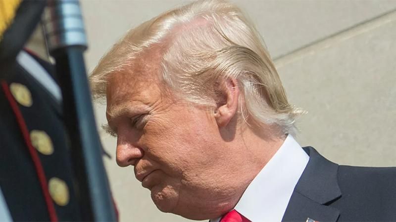 donald trump frown