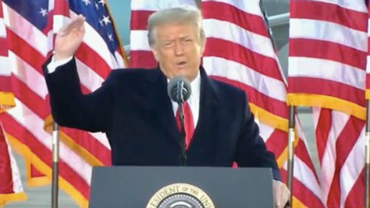 Trump ignites mockery after inadvertently delivering a 'dose of truth' in his final speech as president