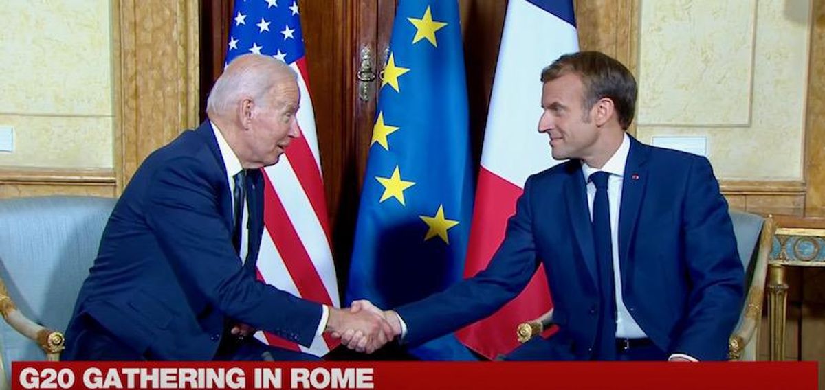 Biden tells Macron US was ‘clumsy’ over Australian submarine deal