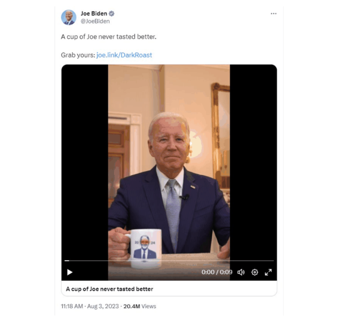 Trump lawyers claim Biden's 'Dark Brandon' mug was 'thinly-veiled' effort to taunt client over prosecution