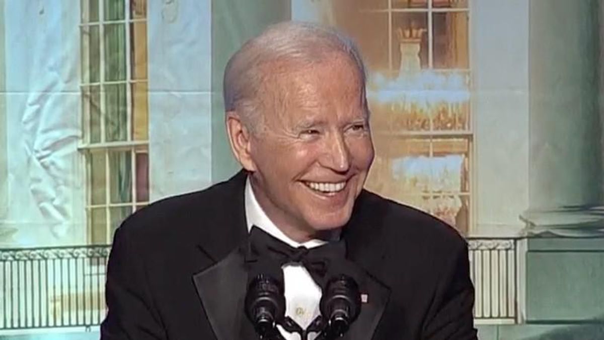 'Horrible plague’: Biden rips Trump at correspondents' dinner — and even makes a coup joke