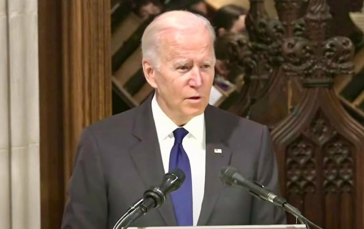Biden lauds Madeleine Albright at dignitary-packed funeral