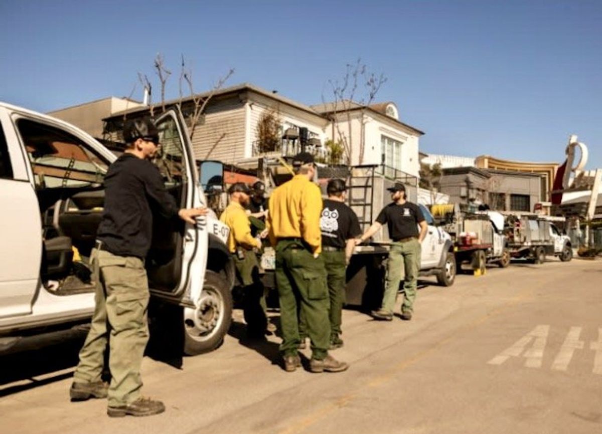 Private firefighters highlight wealth divide in ruined Los Angeles