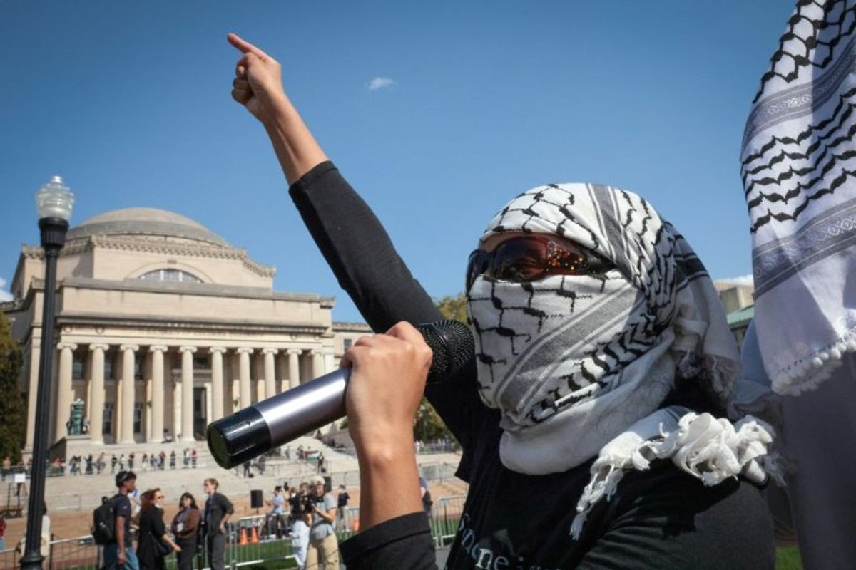 Trump says pro-Palestinian campus protester 'first arrest of many to come'