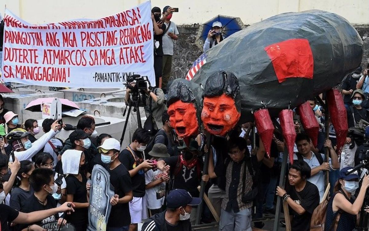 Philippine protesters celebrate 'People Power' ousting of Marcos Sr