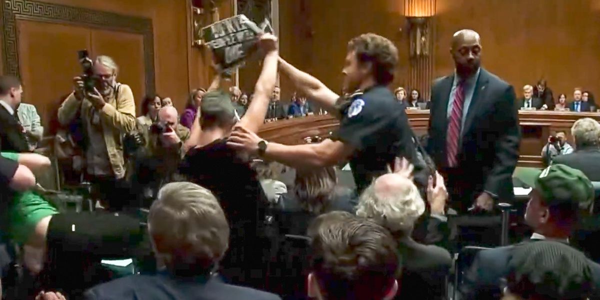 'RFK kills people!' Chaos as cops drag protesters out of Senate health hearing