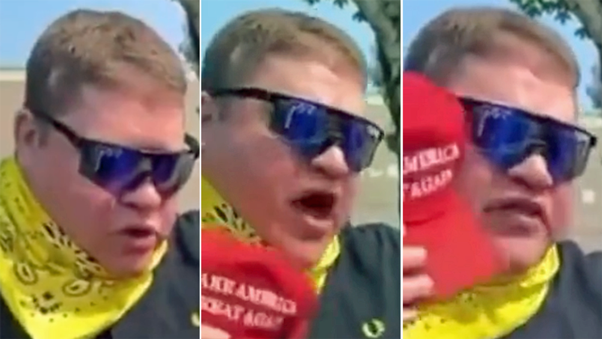WATCH: Proud Boy gives 'disturbing' prayer for maskless girl at rally that caused 3 school lockdowns