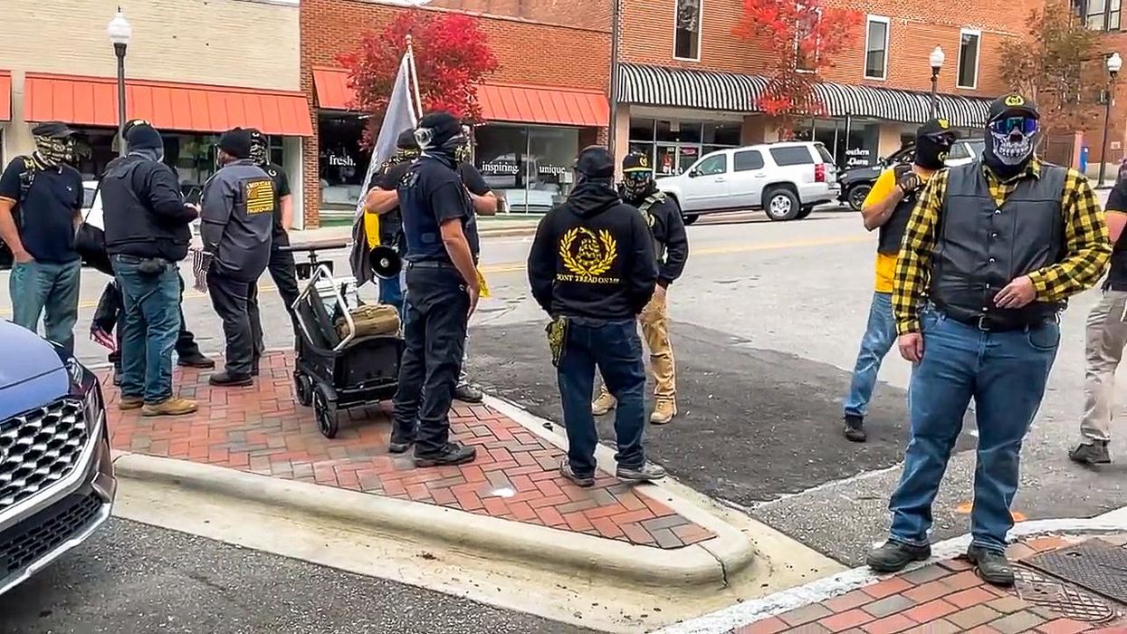 WATCH: Proud Boys harass attendees at drag queen brunch in North Carolina