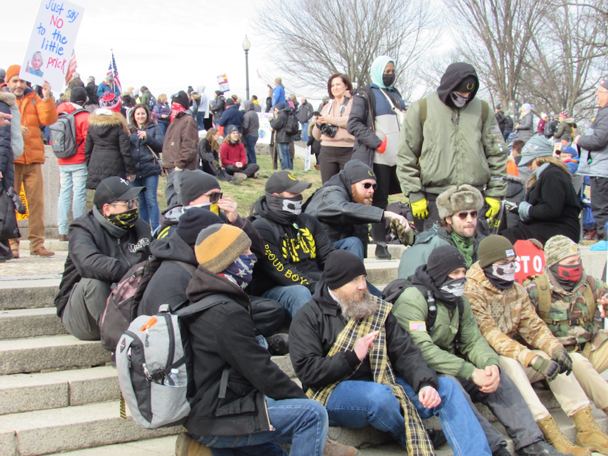 Embrace of accelerationism signals a potential escalation of violence by Proud Boys