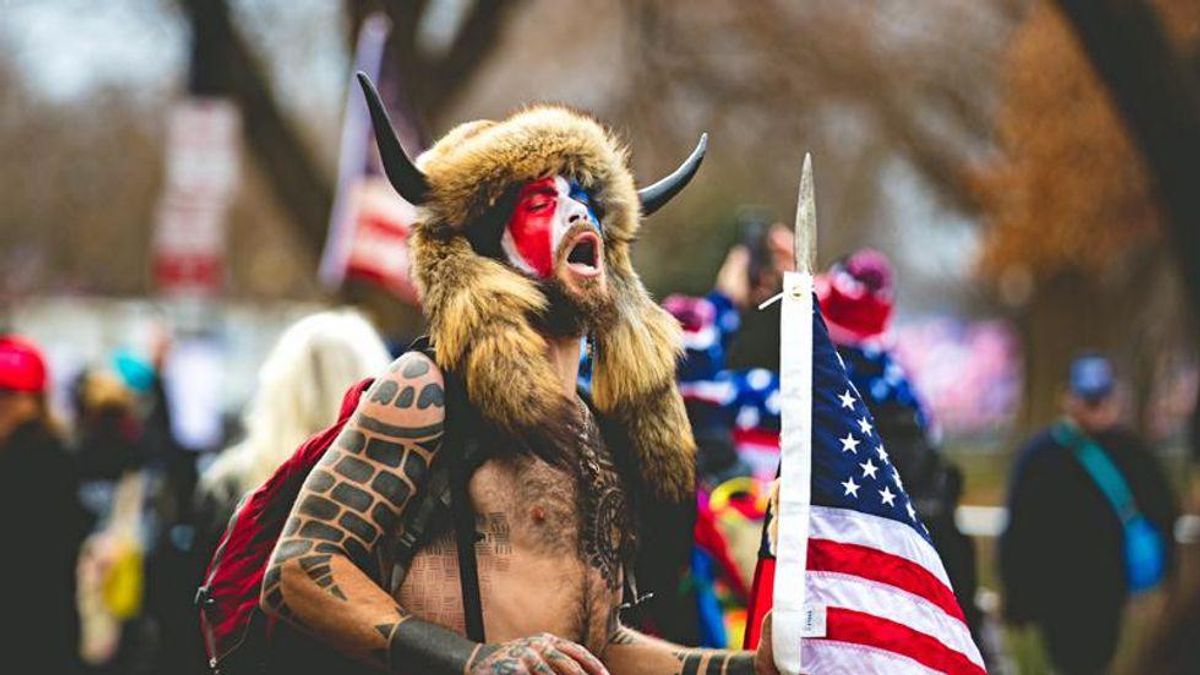 QAnon Shaman grilled on Congress bid: 'Don't you lose your credibility without the shirt?'