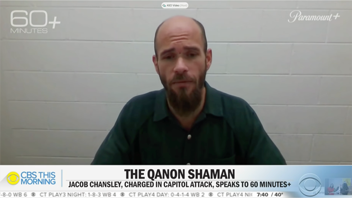 'QAnon shaman' marks Jan. 6 anniversary with a bizarre rant about an underground civilization