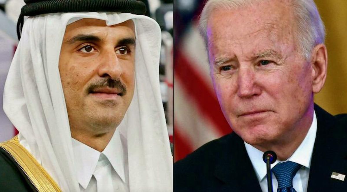 Qatar emir meets Biden in shadow of Ukraine tensions