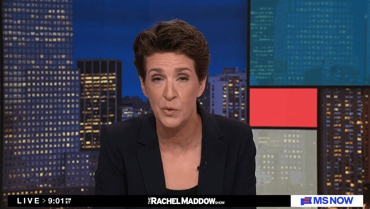 Rachel Maddow sounds the alarm as Trump faces an attack he doesn't grasp: 'Not a drill!'