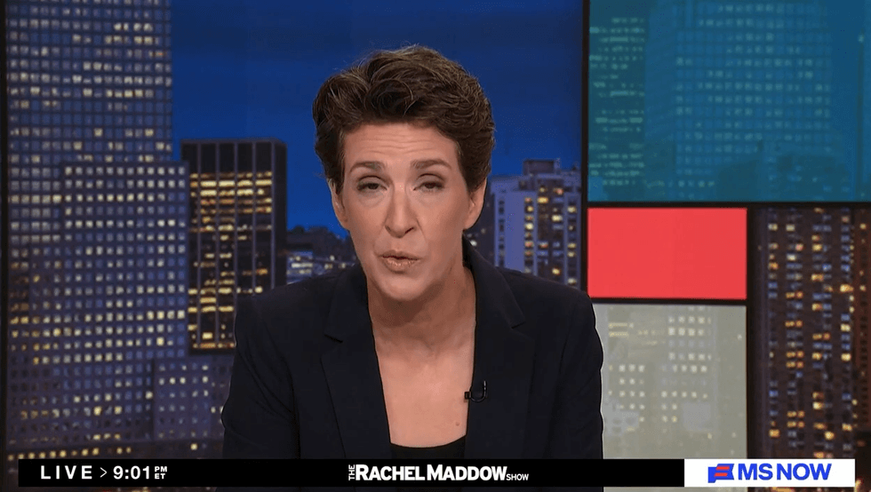 Rachel Maddow sounds the alarm as Trump faces an attack he doesn't grasp: 'Not a drill!'