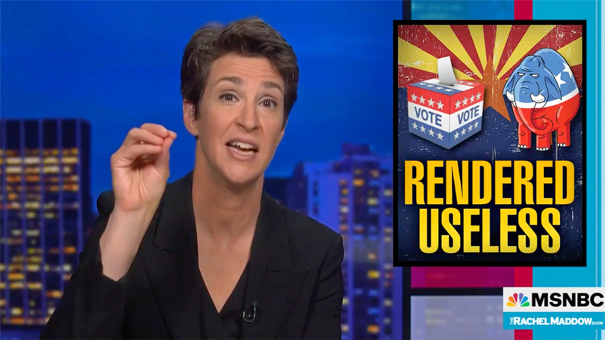 WATCH: Maddow is fed up with ‘incredibly stupid and occasionally hilarious’ GOP vote audits