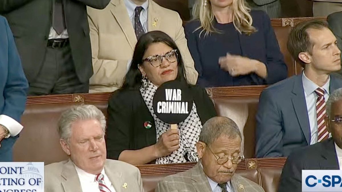 'War criminal': Benjamin Netanyahu faces protest on House floor from Rashida Tlaib