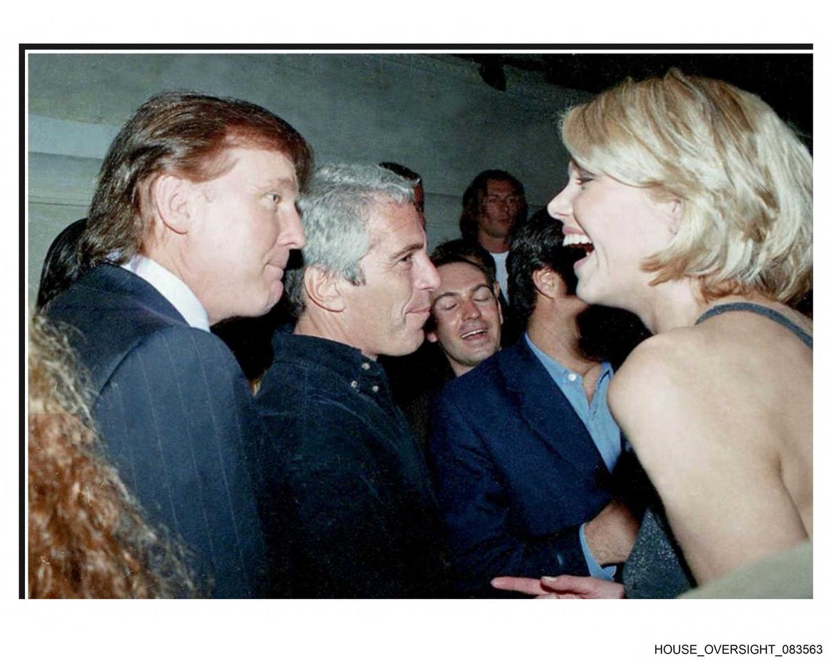 New Epstein exhibit puts blown-up Trump photo right at the front door
