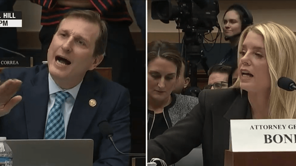 'Don't yell at me!' Heated showdown as lawmaker shouts down Pam Bondi