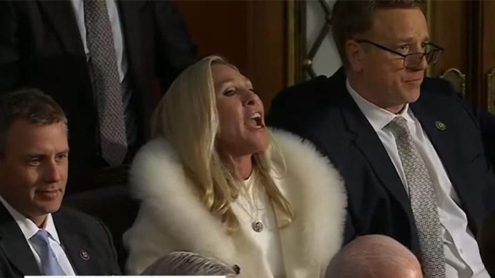 'Liar!' Marjorie Taylor Greene screams through the State of the Union