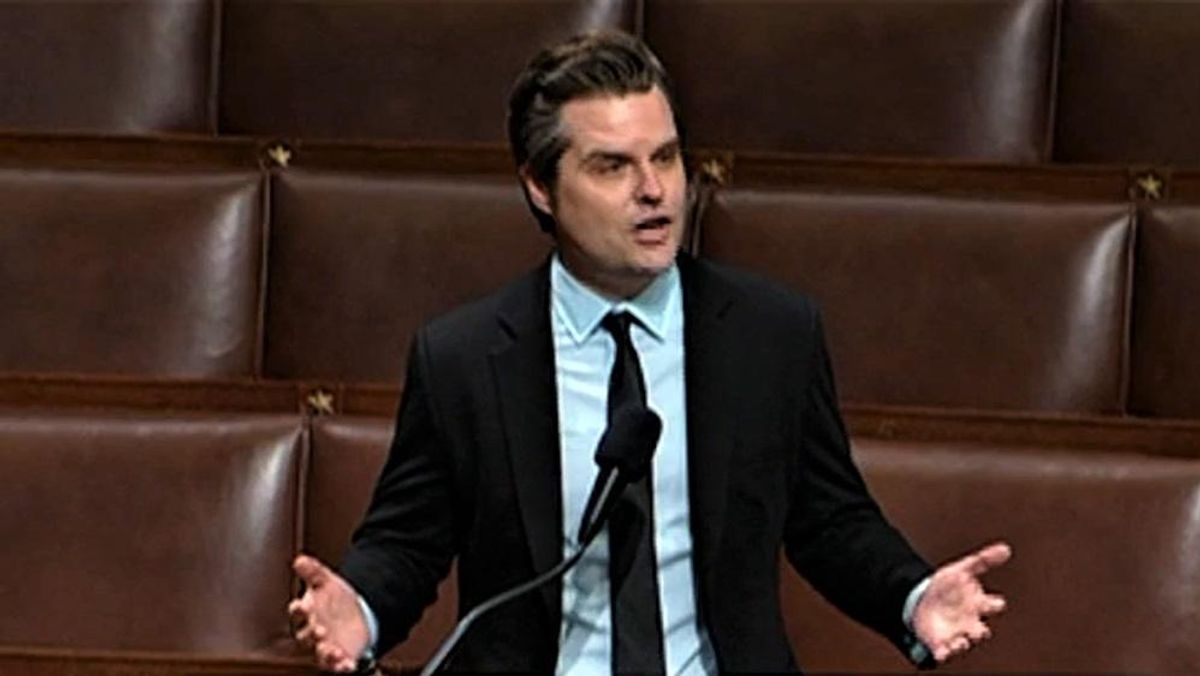 WATCH: Matt Gaetz warns of the dangers of letting sexual predators escape consequences on House floor