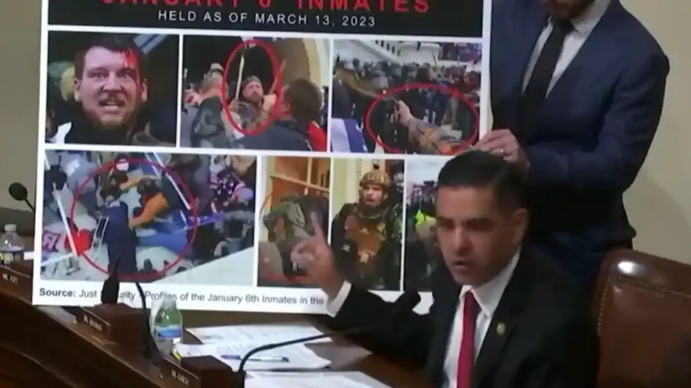 Republicans blasted for 'hugging' cop-attacking Jan. 6 rioters in scathing House speech