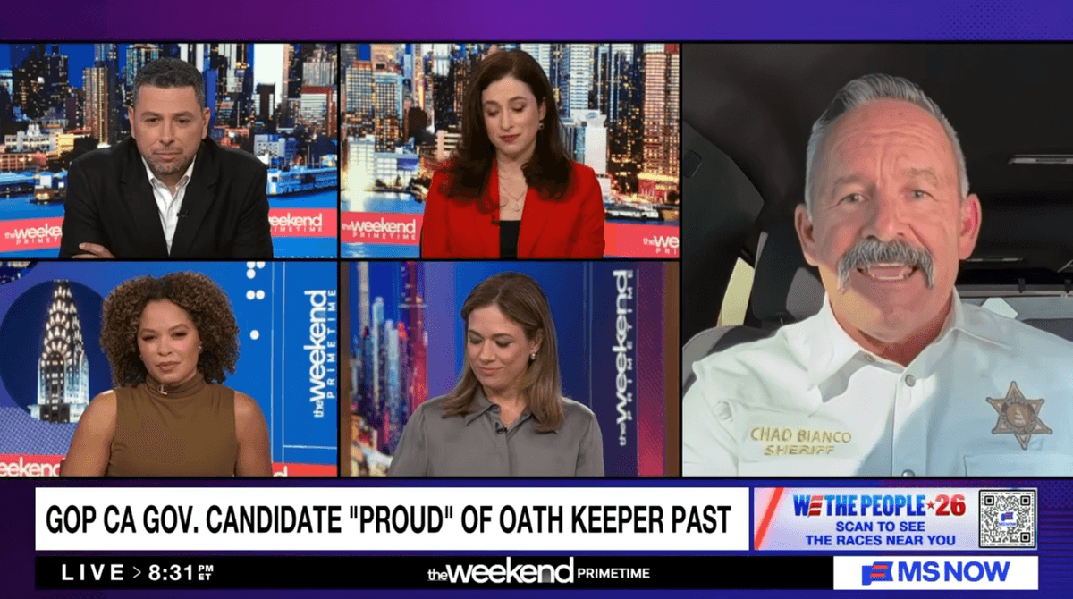 'Asked you a very clear question!' Clash erupts with MAGA candidate over oath keepers past