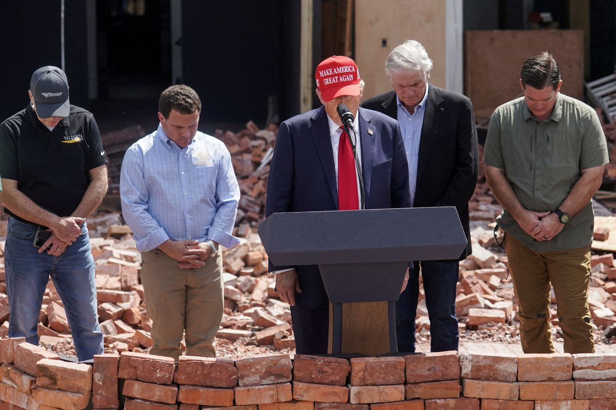 Trump's false claims are tearing rift in GOP in hurricane-ravaged states: report