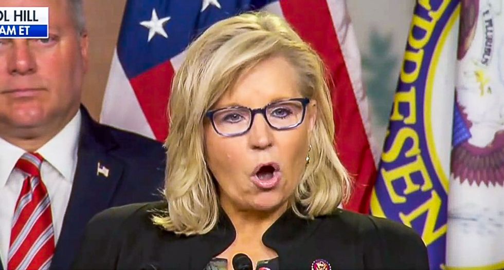 Republicans keep Liz Cheney in Caucus leadership -- and give Marjorie Greene a standing ovation