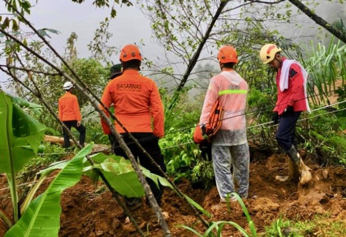Indonesia rescuers search for survivors as landslide kills 19