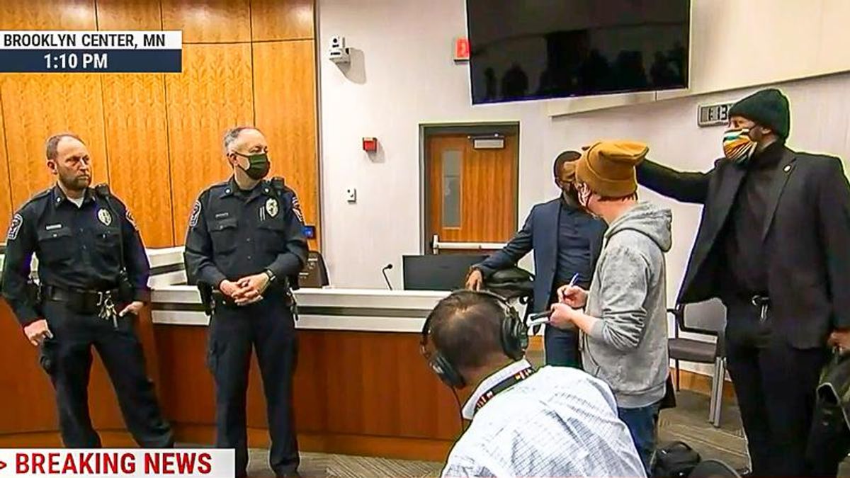 'I'm sick of you all': Angry residents shout down 'corrupt' cops at Minnesota press conference