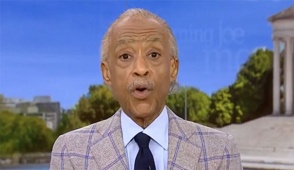 Watch: Morning Joe panel laughs as Rev. Sharpton goes off on 'Dunkin Doughboy' Trump