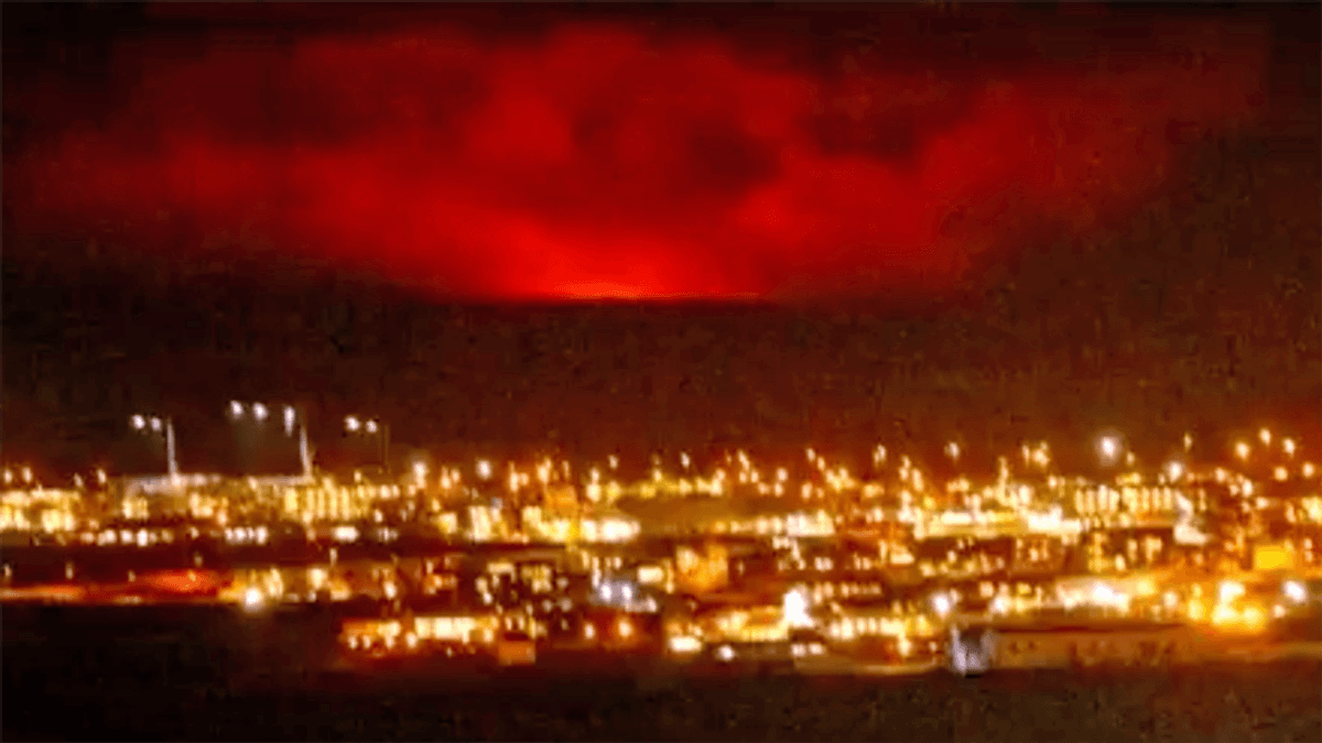 WATCH: Volcano erupts just outside Iceland's capital Reykjavik