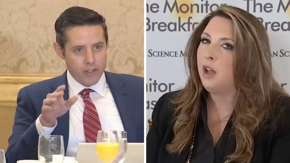 WATCH: RNC chairwoman gets into testy exchange with reporter over Trump threatening to leave the GOP