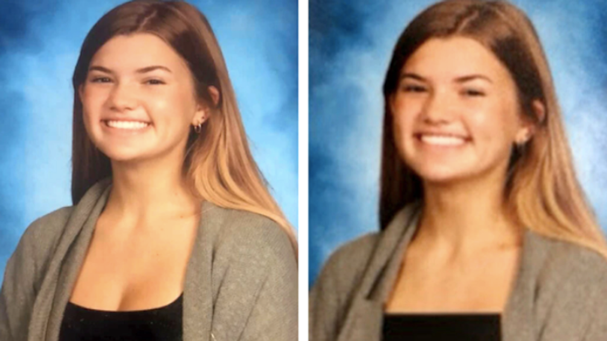 Teen girls furious after school alters their yearbook photos to cover shoulders and chests