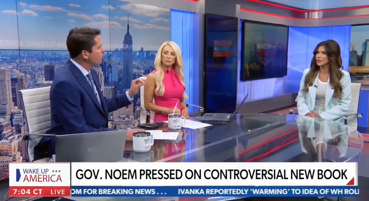 'Answer this question!' Newsmax host unleashes on Kristi Noem after saying she won't be VP
