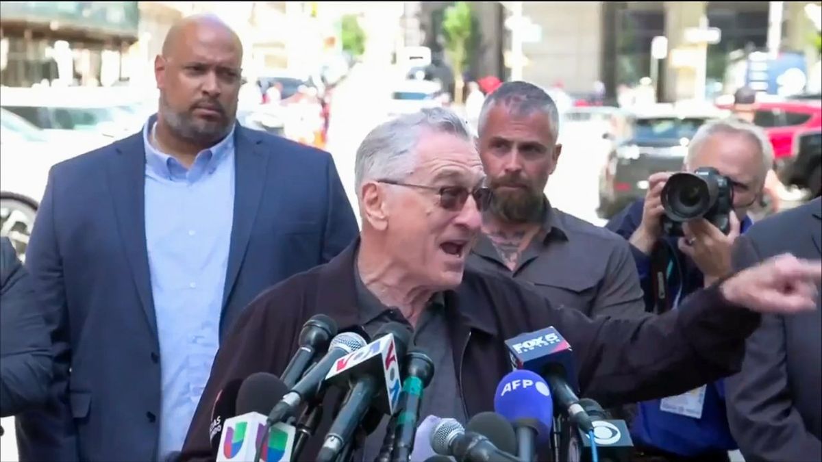 Tempers flare as Robert DeNiro clashes with Trump supporter outside hush money trial