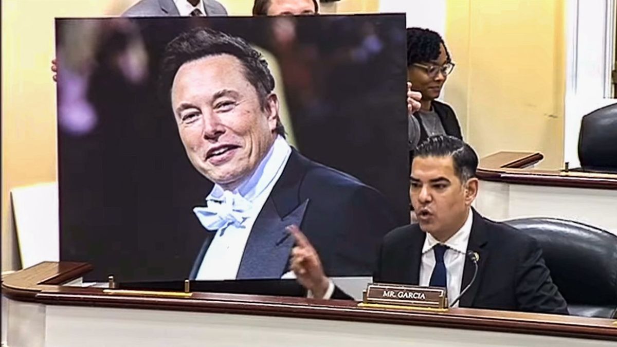 Dem derails Marjorie Taylor Greene's 'DOGE' hearing with photo of 'President Elon Musk'