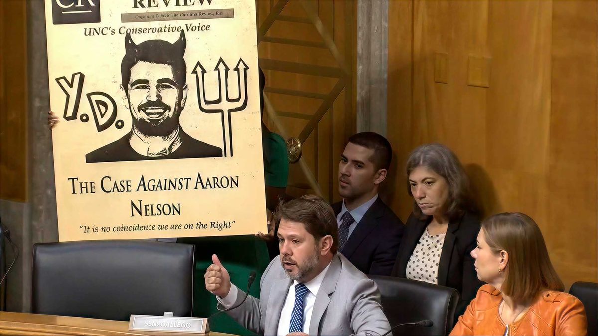 Trump nominee defends image of Jewish man with 'pitchfork and horns' at Senate grilling