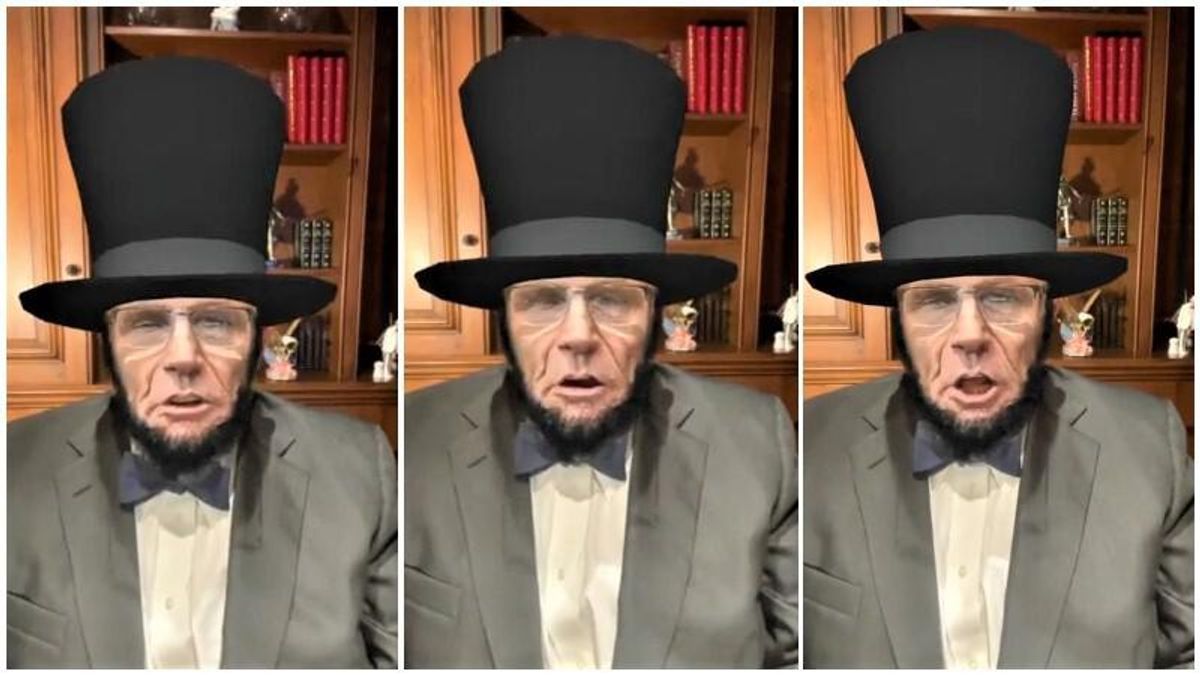 Rudy Giuliani unleashes bizarre attack on Democratic Virginia candidate with an Abraham Lincoln filter