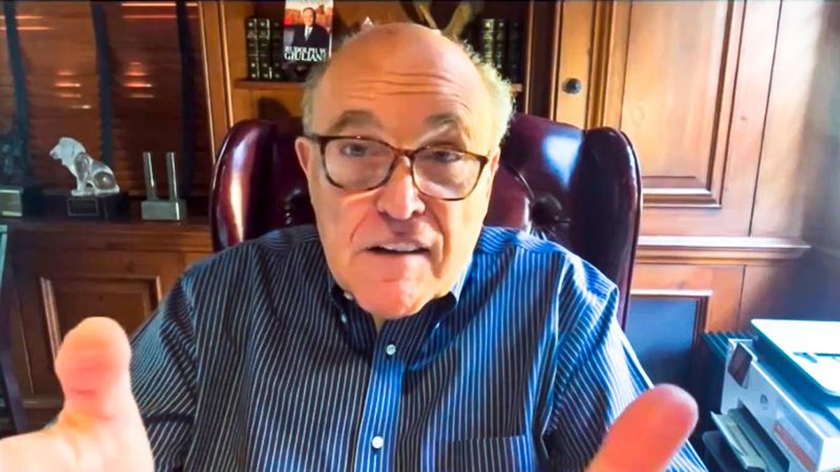 'Off her deep end': Rudy Giuliani erupts at 'completely hysterical' Liz Cheney over Jan. 6 hearing