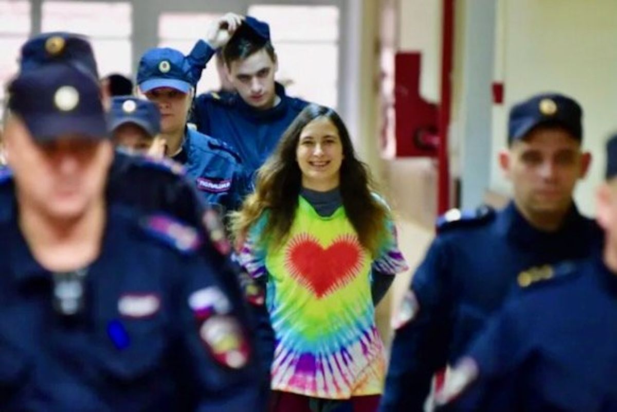 Russian artist sentenced to seven years in prison over supermarket protest