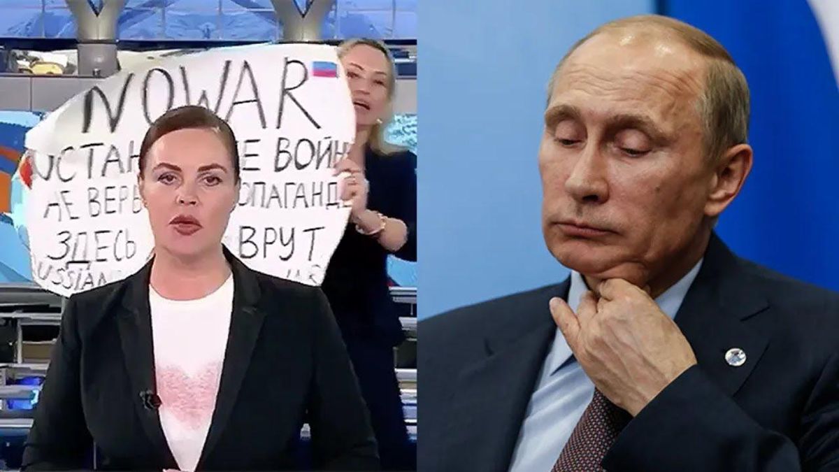 Russian State TV protest 'sent shockwaves through all of Russian society' says American on the ground