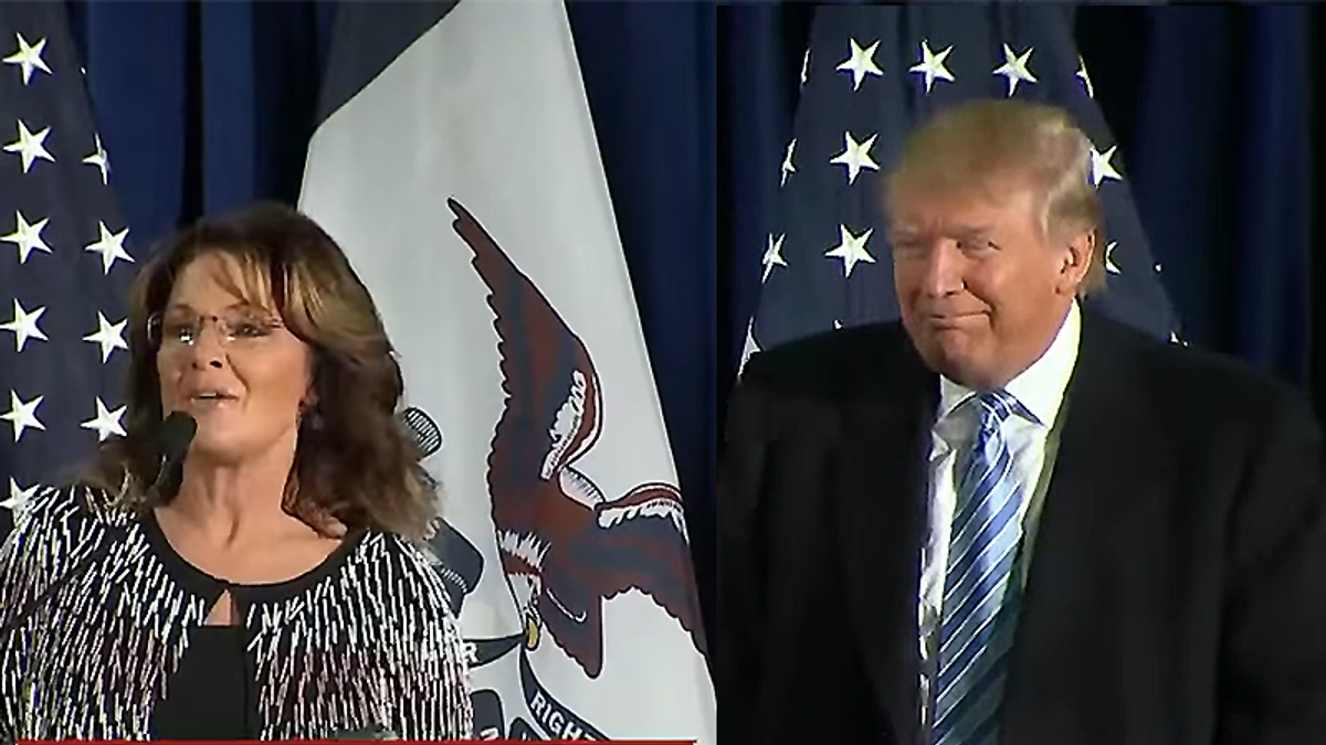 Sarah Palin and Donald Trump