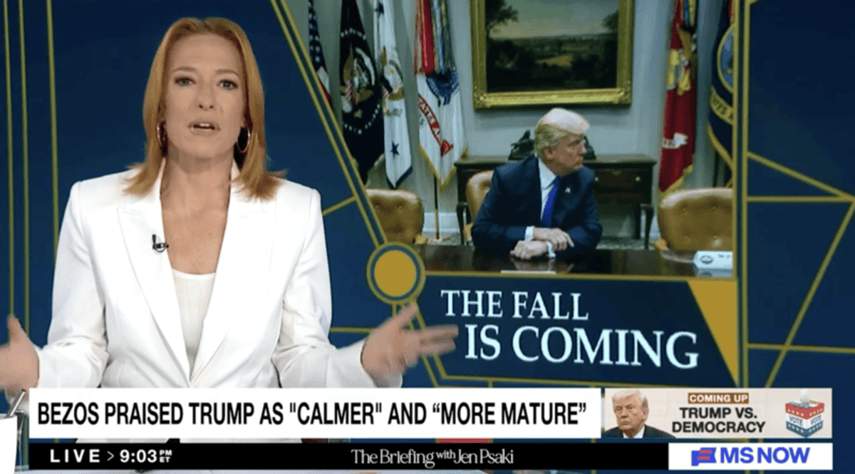 Jen Psaki shames America's tycoons as their 'embarrassing' Trump groveling ages like milk