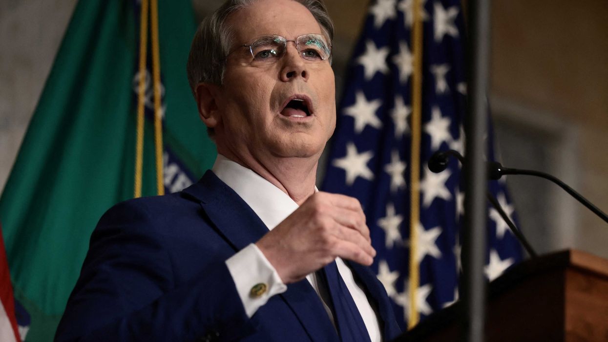 'Out of the clown car': Scott Bessent hammered by expert for giving way to Trump 'goons'