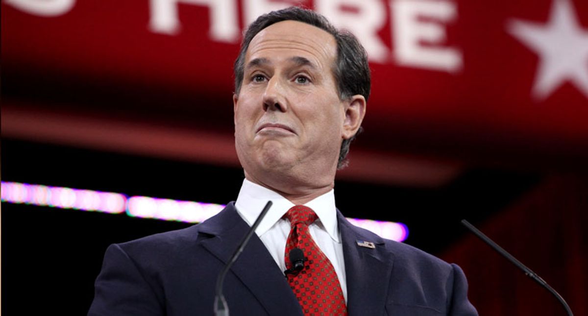 'Fiscal responsibility' candidate Rick Santorum has nearly $500K in campaign debt from 2012 presidential run