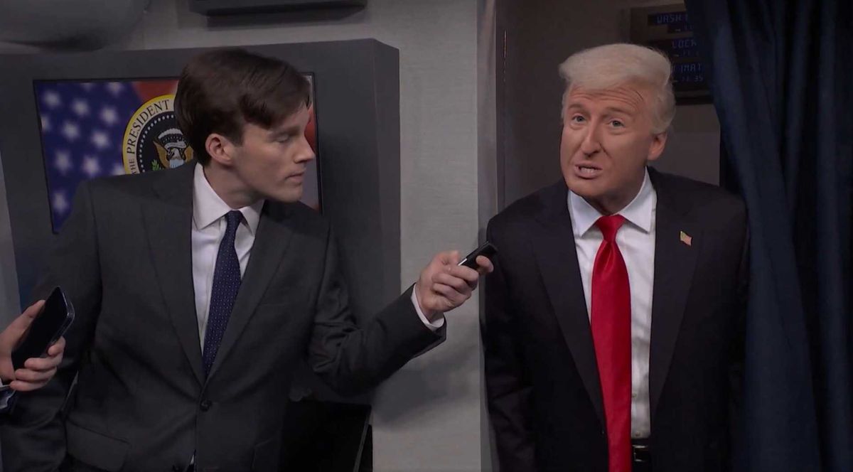 'I'm in the files!': SNL'S Trump tricked into confessing photos with Epstein are real
