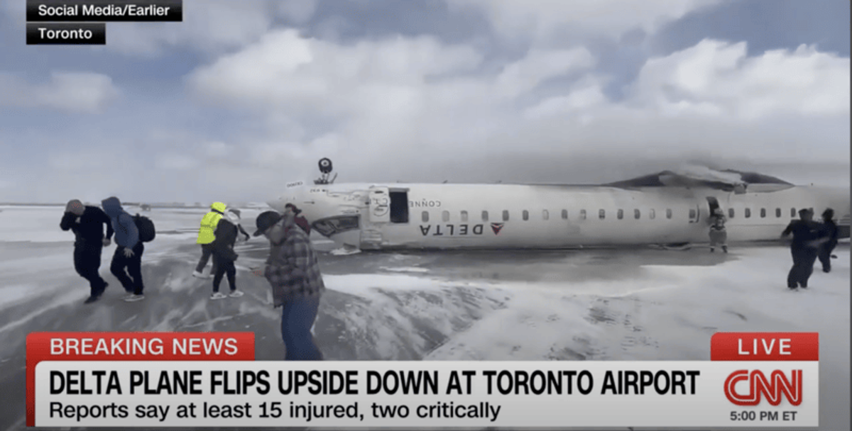 'Upside down and burning': Air traffic audio released in 'incredible' Toronto plane crash