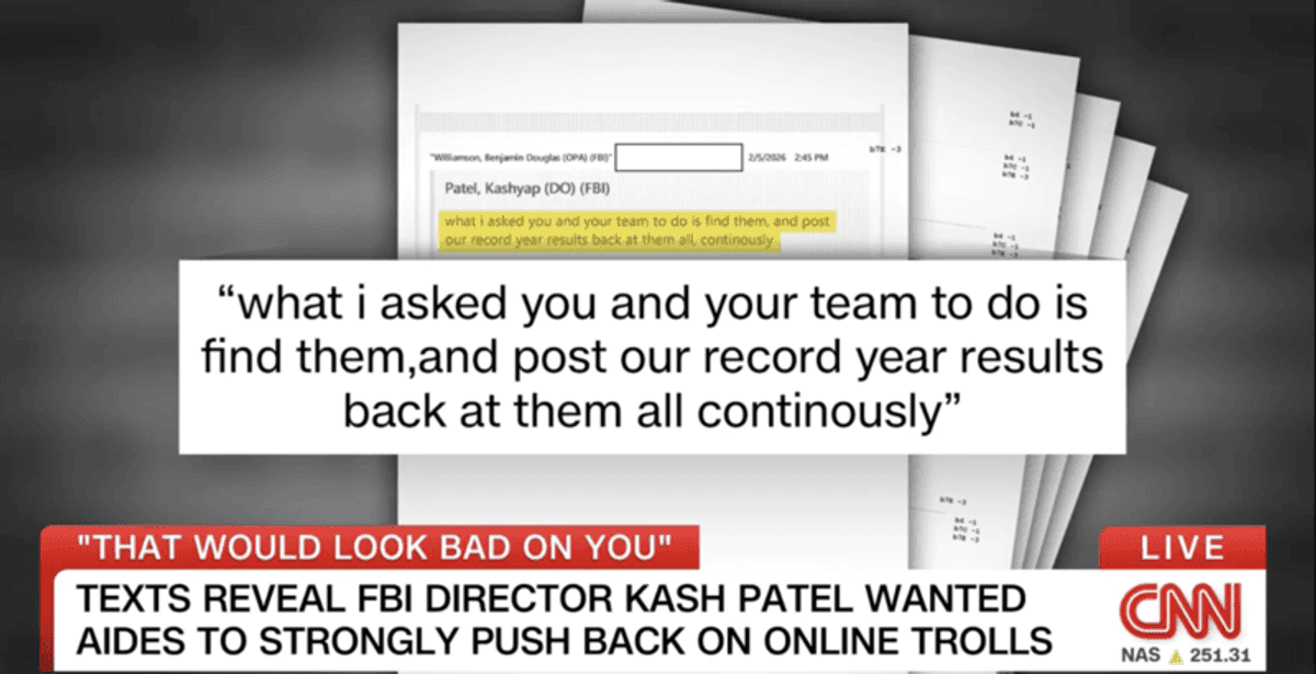 Kash Patel's 'bizarre' leaked texts in crosshairs of blistering CNN segment